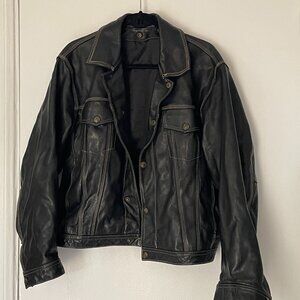 Vintage Heavy Duty Leather Motor Jacket